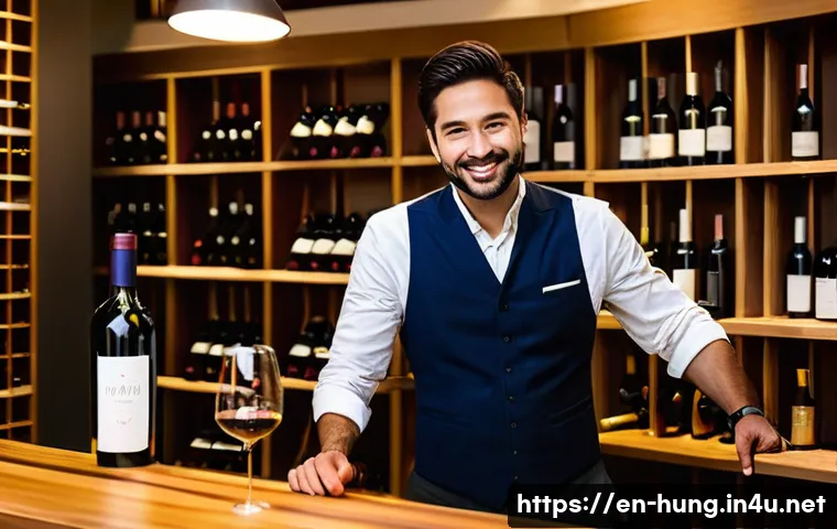 토카이 와인 구매처 - A cozy, upscale boutique wine shop interior in San Francisco featuring wooden shelves filled with ra...
